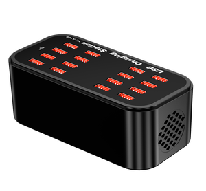 Stazione di Ricarica USB a 16 Porte 100W 5V/2.4A, Hub Caricatore Multi-Porta USB-A con Protezione OTP per Telefoni Cellulari e Tablet - Product Image 3