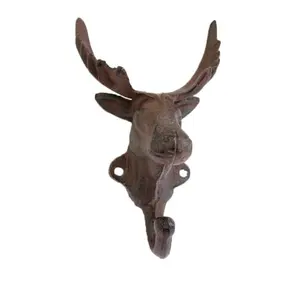 家居装饰用铸铁鹿头形衣帽钩
