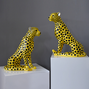 Article le plus demandé : Sculpture animale en résine peinte à la main, statue de <span class=keywords><strong>jaguar</strong></span> grandeur nature animée à vendre - Product Image 3