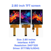 QZ BOM baru Original 2.8 inci tft lcd 240x320 hd lcd warna lcd ILI934 sentuh ST7789