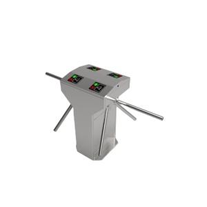 Torniquete Trípode Vertical de Media Altura para Control de Acceso, Económico, de Acero Inoxidable 304, con Aceptador de Monedas, Reconocimiento Facial y QR - Product Image 1