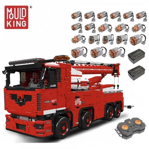 Pour 19008S Camion de remorquage motorisé technique en plastique ABS, <span class=keywords><strong>jouet</strong></span> de construction DIY, modèle MKII, avec contrôle par application, grue mobile en briques - Product Image 1
