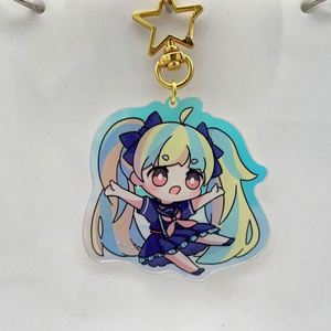 <b>Personalized</b> Custom Printed Acrylic Charms Shaker <b>Keychain</b> - Product Image 3