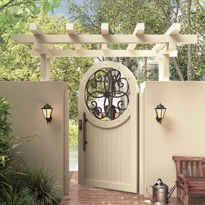 Portail de jardin en fer forgé peint, postmoderne, imperméable, à ouverture latérale, pour villa extérieure, cour, <span class=keywords><strong>entrée</strong></span> - Product Image 5