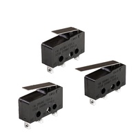Micro-interrupteur à bouton-poussoir avec tige droite longue 16A 250VAC 8A 125VAC 3 broches CE, micro-interrupteur avec différents leviers