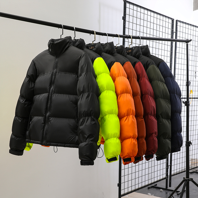 Men Puffer Bubble Quilt Custom Waterproof Windbreaker Lightweight Winter Zipper Closure Insulated Stand Collar Thick Coat Jacket