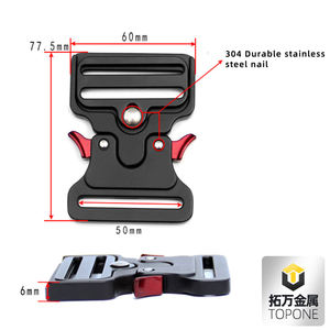 Özel Logo 2 inç tüm siyah rahat/taktik/spor kemer toka - Product Image 4