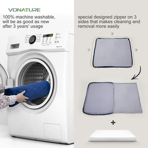 Uzun ömürlü köpek pedi-çıkarılabilir sıkıştırılmış soğutma kapitone dış kapak, nefes yıkanabilir soğutma POE jel PE iç çekirdek katmanları - Product Image 2