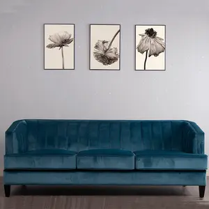 Sofá curvo de 3 plazas de nuevo diseño para sala de estar o cine