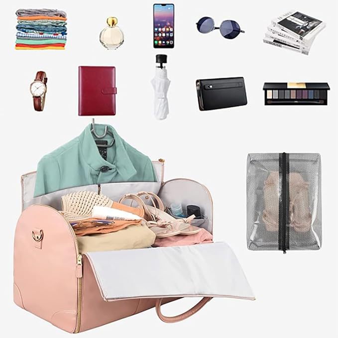garment bag top grain leather