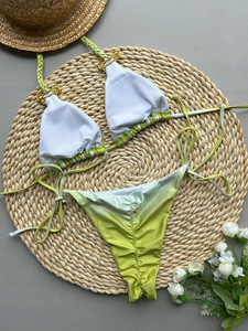 Conjunto <span class=keywords><strong>de</strong></span> Bikini Brillante <span class=keywords><strong>para</strong></span> <span class=keywords><strong>Mujer</strong></span> TW con Vendaje Traje <span class=keywords><strong>de</strong></span> <span class=keywords><strong>Baño</strong></span> Push Up Bikinis 2025 Traje <span class=keywords><strong>de</strong></span> <span class=keywords><strong>Baño</strong></span> Sexy <span class=keywords><strong>para</strong></span> <span class=keywords><strong>Mujer</strong></span> Ropa <span class=keywords><strong>de</strong></span> <span class=keywords><strong>Baño</strong></span> - Product Image 5