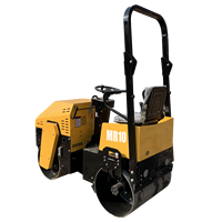 Mini compacteur 1 tonne Rouleau compresseur asphalte vibrant à double tambour Moteur diesel Mini compacteur à rouleaux roulants