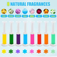 Gel nettoyant WC désodorisant parfumé aux fleurs, nettoyant naturel pour cuvettes de toilettes en seringue