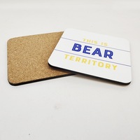 Sous-verres de sublimation personnalisables de 3,94 pouces (100 mm) carrés et à coins arrondis, antidérapants, tapis et coussinets imperméables pour la sublimation