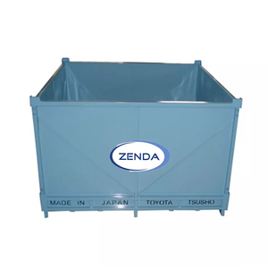 Large Capacity Stackable Steel Stillage Bins Box Warehouse Pallet Foldable Metal Storage Cage