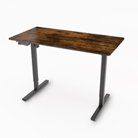 Bureau assis-debout ergonomique moderne en métal réglable en hauteur avec un seul moteur pour l'utilisation d'un ordinateur, cadre de bureau debout réglable, levage
