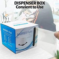 Rouleau de film barrière dentaire perforé 4x6 pouces, ruban adhésif protecteur, certification CE, matériau plastique pour usage médical et tatouage