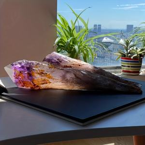 600-700g <b>Amethyst</b> <b>Raw</b> Crystal Anniversary Gift Healing Stones Crystal Point <b>Amethyst</b> Scepter Wand - Product Image 4