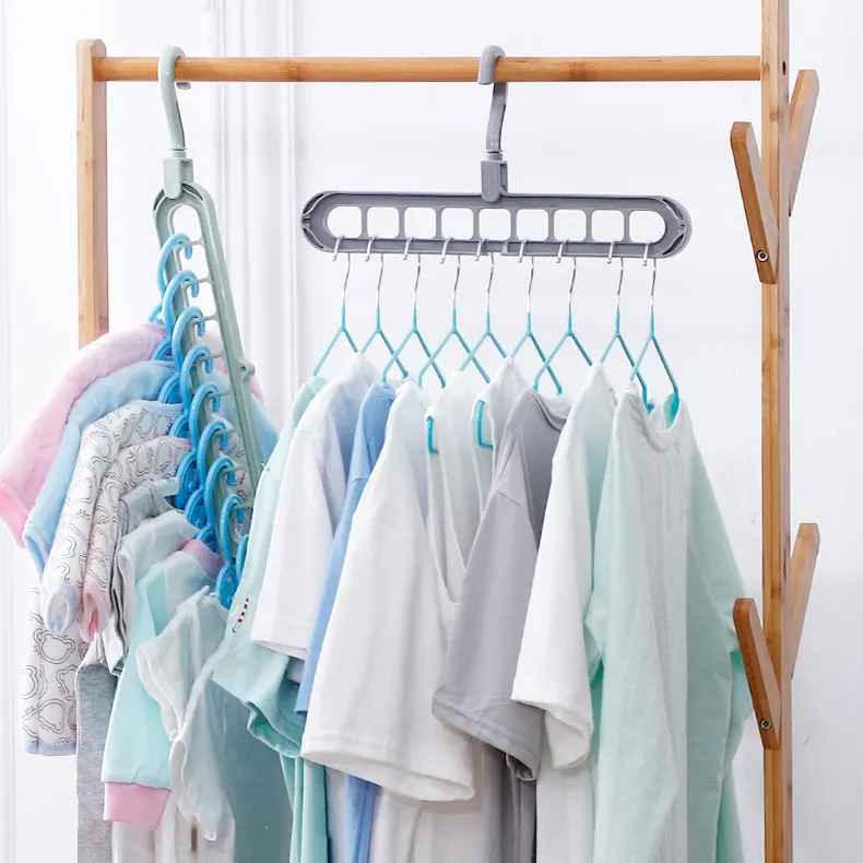 Multifunctional Clothes Hanger/Fold Plastic Cloth Hanger For Save Space/ Hanger Clothes Household Items