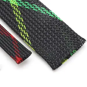 PET Braided Expandable For Wiring Harness Protection Wire Cover Sleeving cabl Management Sleeve