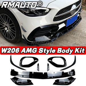 Kit carrosserie AMG W206 : Lame de pare-chocs avant, aileron arrière, séparateur de pare-chocs avant, canards, jupes latérales pour Mercedes Benz W206 2022+ Accessoires automobiles - Product Image 2