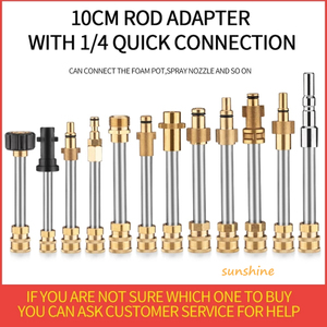 SS Áp Lực Cao Súng Nước Đầu Adapter Xe Máy Giặt Điện Rửa Ngắn Nhanh Chóng Kết Nối Mở Rộng Rod Để Karch Bosch Kim Loại Lance - Product Image 5