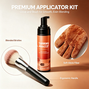 Set de Mousse <span class=keywords><strong>Autobronceador</strong></span> <span class=keywords><strong>con</strong></span> Brocha y Guante, Bronceado Natural, Sin Daños del Sol, <span class=keywords><strong>Autobronceador</strong></span> Medio/Ultra Oscuro (200ml/6.76oz) - Product Image 5