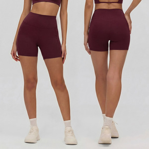 Nouveaux shorts de yoga moulants taille haute, pantalons de fitness sculptants pour l'abdomen, shorts de sport de course avec poches et effet galbant fessier - Product Image 3