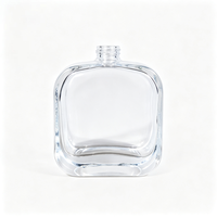 Flacon de parfum en verre rectangulaire avec pompe pulvérisatrice filetée 30ML/60ML