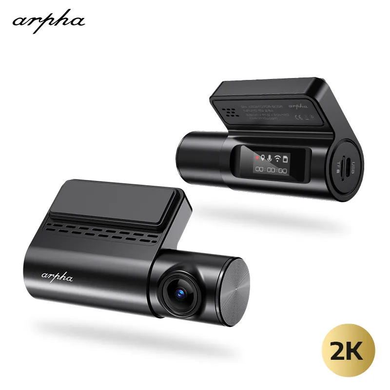 Arpha A12 Großhandel Best Dashcam 2k Versteckte WIFI Wireless Dash Kamera GPS Dash Cams Auto Dvr Dash Cam
