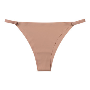 Women Low Waist Panties Invisible Seamless Thongs Girls Underwear <strong>Slip</strong> - Product Image 4