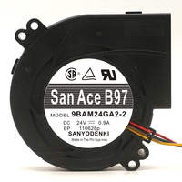 SANYO 9BAM24GA2-2/9BAM24P2G15 DC24V 0.90A 97*95*33MM 9733 9CM Bantalan Bola Ganda Kipas Pendingin Turbin Inverter Frekuensi