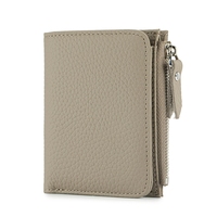 Portefeuille en cuir véritable de vachette, style mode, petite pochette à poignet, vente en gros