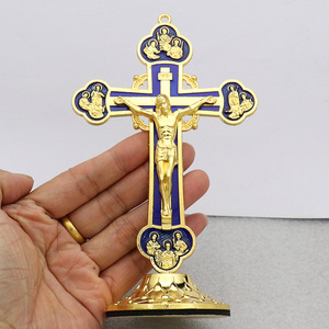 Crucifixo Ortodoxo de 15cm para Painel de Carro, Ornamentos Religiosos, Decoração de Mesa para Casa, Cruz de Proteção para Painel de Carro, Cruz de Jesus - Product Image 3