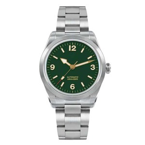 Reloj de Pulsera para Hombre de 38 mm con Esfera Esmaltada, Logotipo Personalizado, Mecánico Automático, Sumergible, con Revestimiento Superluminoso - Product Image 2