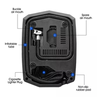 UDIAG-Pompe compresseur d'air numérique portable 12V DC Gonfleur de pneus de voiture avec boîte ABS pour voitures, vélos, vélos, OEM, ODM