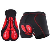 Cuissard de cyclisme en maille respirante pour hommes 5D Gel Pad antichoc MTB VTT Collants de vélo