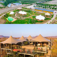 Tentes de camping de luxe directement des fabricants, maisons préfabriquées personnalisées pour glamping, maisons conteneurs modulaires