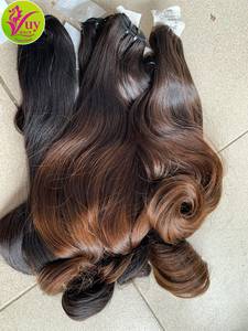 ผมต่อแบบตรงสีน้ำตาลอ่อน 100% ผมแท้ เนื้อนุ่ม เงางาม แบบสองชั้น - Product Image 6