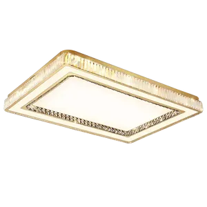 Phòng Khách Sang Trọng Hình Chữ Nhật Vuông K9 Vàng Pha Lê Chụp Đèn Chiếu Sáng Trần LED Ánh Sáng - Product Image 6
