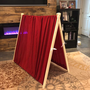 Eco-Friendly Wooden Playhouse Tent Cotton Adjustable Back Opening for <strong>Sleepover</strong> <strong>Fun</strong> Indoor Outdoor Glamping Experience - Product Image 5