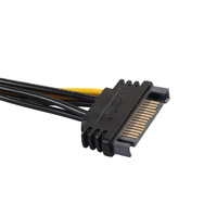 Cable de alimentación para disco duro SATA de 6, 8, 15 pines, con muelle y conector hembra, de 20, 30, 40, 50 cm, personalizado ODM/OEM