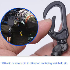 Joran Pancing Teleskopik Logam Anti Maling Kawat Carabiner Retractor Putar - Product Image 4