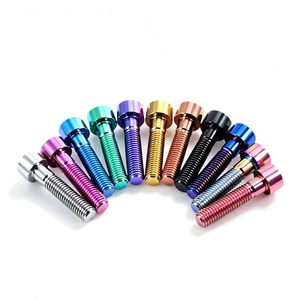 Tornillos hexagonales de <span class=keywords><strong>titanio</strong></span> anodizado ligeros y coloridos para modificación de bicicletas - Product Image 2