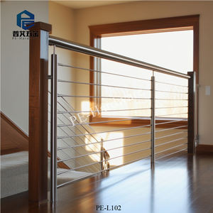 Ringhiera <span class=keywords><strong>per</strong></span> Scale in Acciaio Inox Moderna con Design a Griglia, Resistente all'Acqua e alla Ruggine, Finitura Satinata, Installazione Fai-da-Te <span class=keywords><strong>per</strong></span> Villa e Balcone - Product Image 5