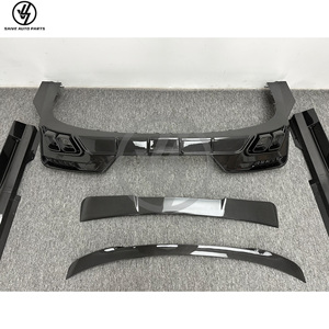 Nouveaux kits de carrosserie de conversion automobile en fibre de carbone sèche brillante de style MSY, avec lèvre avant, diffuseur arrière et spoiler pour Série 7 G70 - Product Image 2