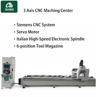 Centre d'usinage CNC pour profilés en aluminium certifié CE OUWO, fraisage de précision, perçage, chanfreinage avec une large plage d'usinage