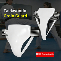 Protection de Groin pour Hommes et Femmes en Taekwondo, Coque en PU, Doublure Intérieure en EVA, Absorption des Chocs, Équipement de Protection pour l'Entraînement et le Sparring