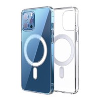 Coque Magnétique Transparente pour iPhone 17 Air 16 15 14 13 11 12 Pro Max Plus – Compatible avec la Recharge Sans Fil