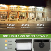 Projecteur mural LED 120W en promotion, 5000K, étanche IP65, en alliage d'aluminium, avec capteur photocellule, éclairage de sécurité carré pour parking et grange
